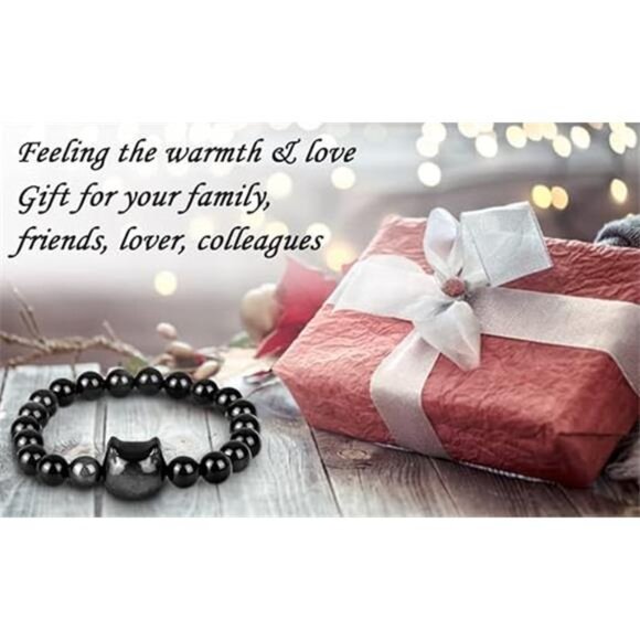 Money Attraction Cat Bracelet - Black Obsidian Women Bracelets -Wealth Bracelet - Picture 6 of 7